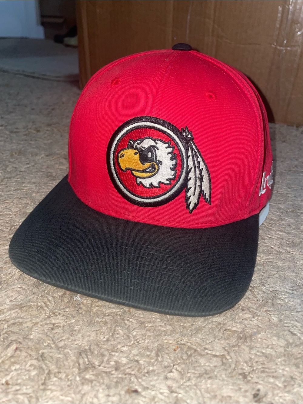 Undefeated Red and Black Starter Collaboration Hat